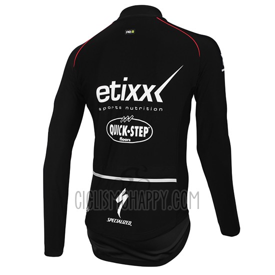 Etixx Quick Step Cycling Jersey Bib Tight 2015 Long Sleeve Ettix Quick Step Black